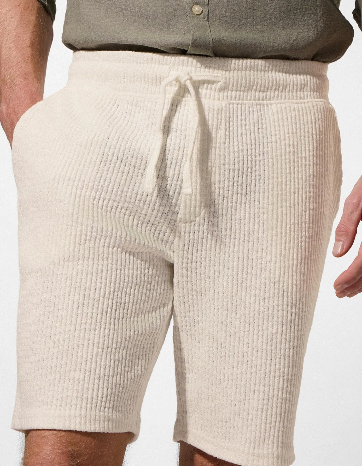 Shorts - einfarbig - weiß