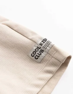 Shorts - Elastischer Bund - beige