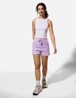 Shorts - Elastischer Bund - lila
