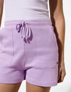 Shorts - Elastischer Bund - lila