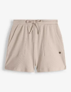 Shorts - Elastischer Bund - beige