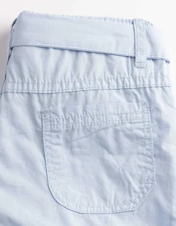 Shorts - Gürtel - hellblau