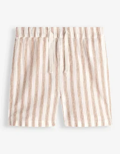 Shorts - Leinen-Mix - weiß