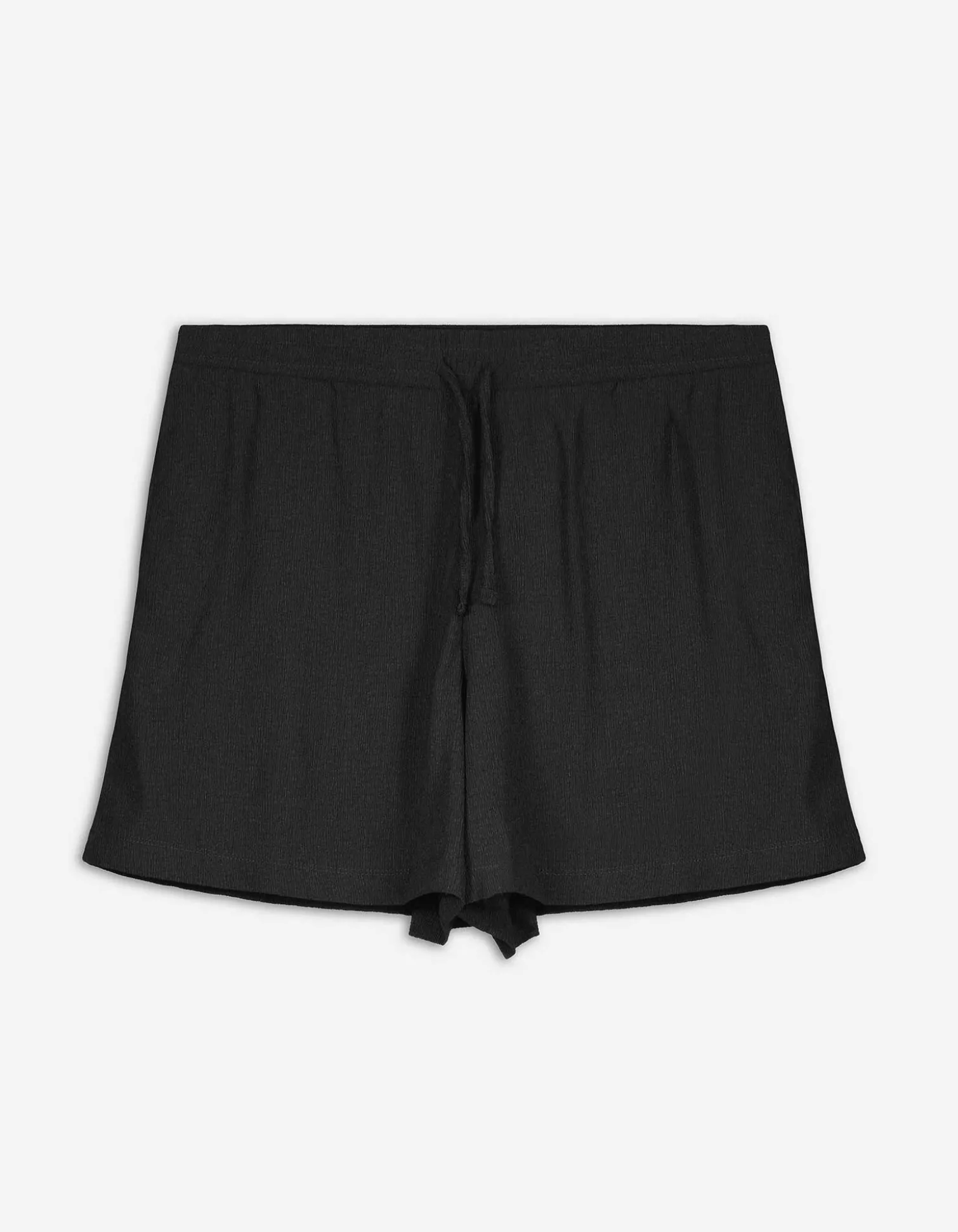 Shorts - Material-Mix - schwarz