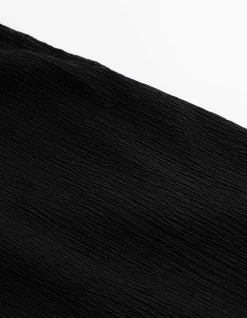 Shorts - Material-Mix - schwarz