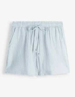 Shorts - Musselin - hellblau