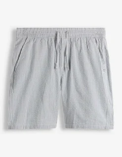 Shorts - Streifen - hellgrün