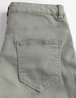 Shorts - Twill - dunkelgrün