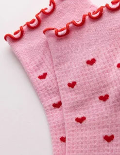 Socken - Herzen - pink