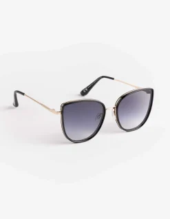 Sonnenbrille - cateye - schwarz