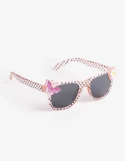 Sonnenbrille - eckig - rosa