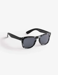 Sonnenbrille - eckig - schwarz