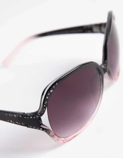 Sonnenbrille - Zierperlen - schwarz