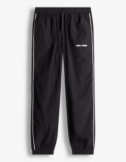 Sporthose - Webstoff - schwarz