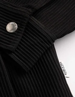 Strickjacke - einfarbig - schwarz