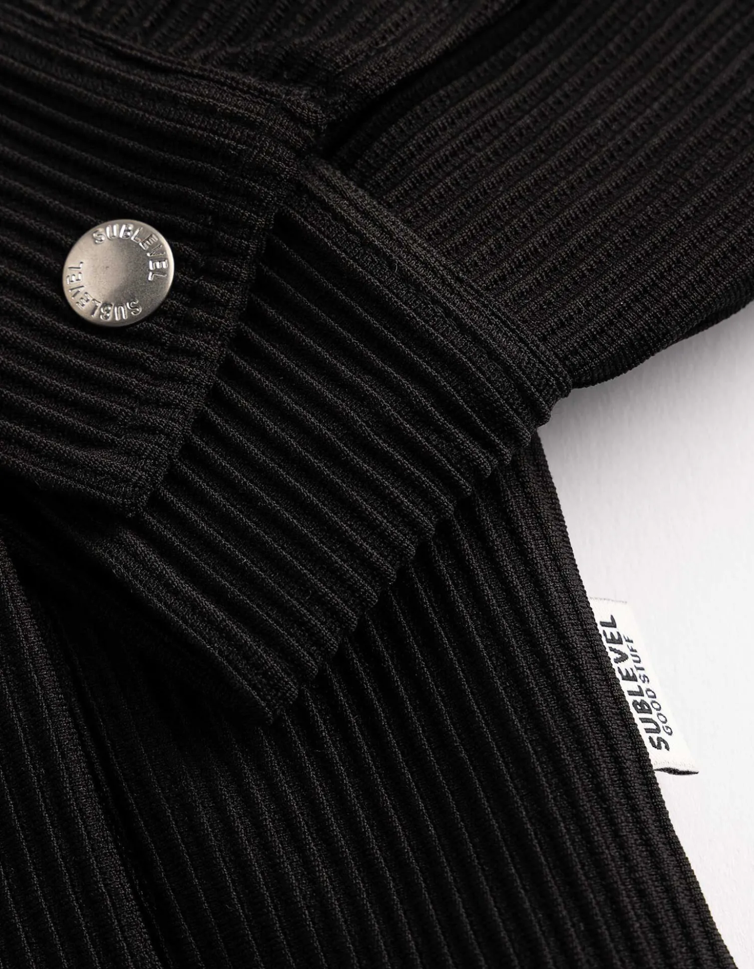 Strickjacke - einfarbig - schwarz