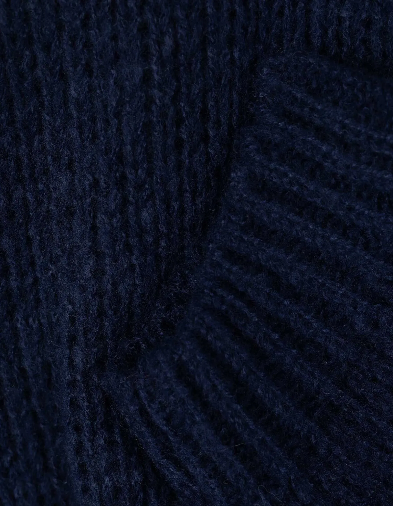 Strickpullover - V-Ausschnitt - dunkelblau