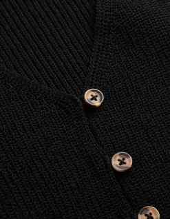 Stricktop - Zierknöpfe - schwarz
