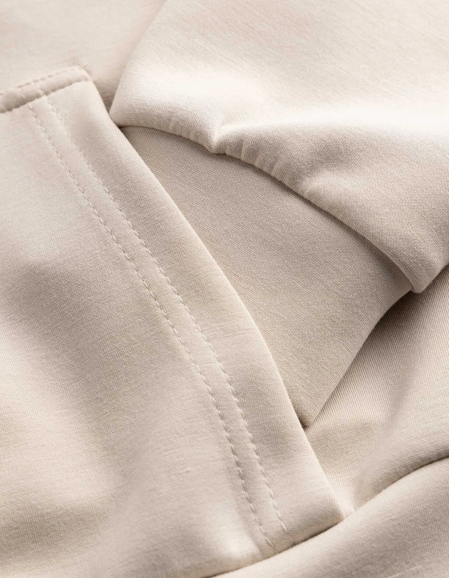 Sweatjacke - Cropped - beige