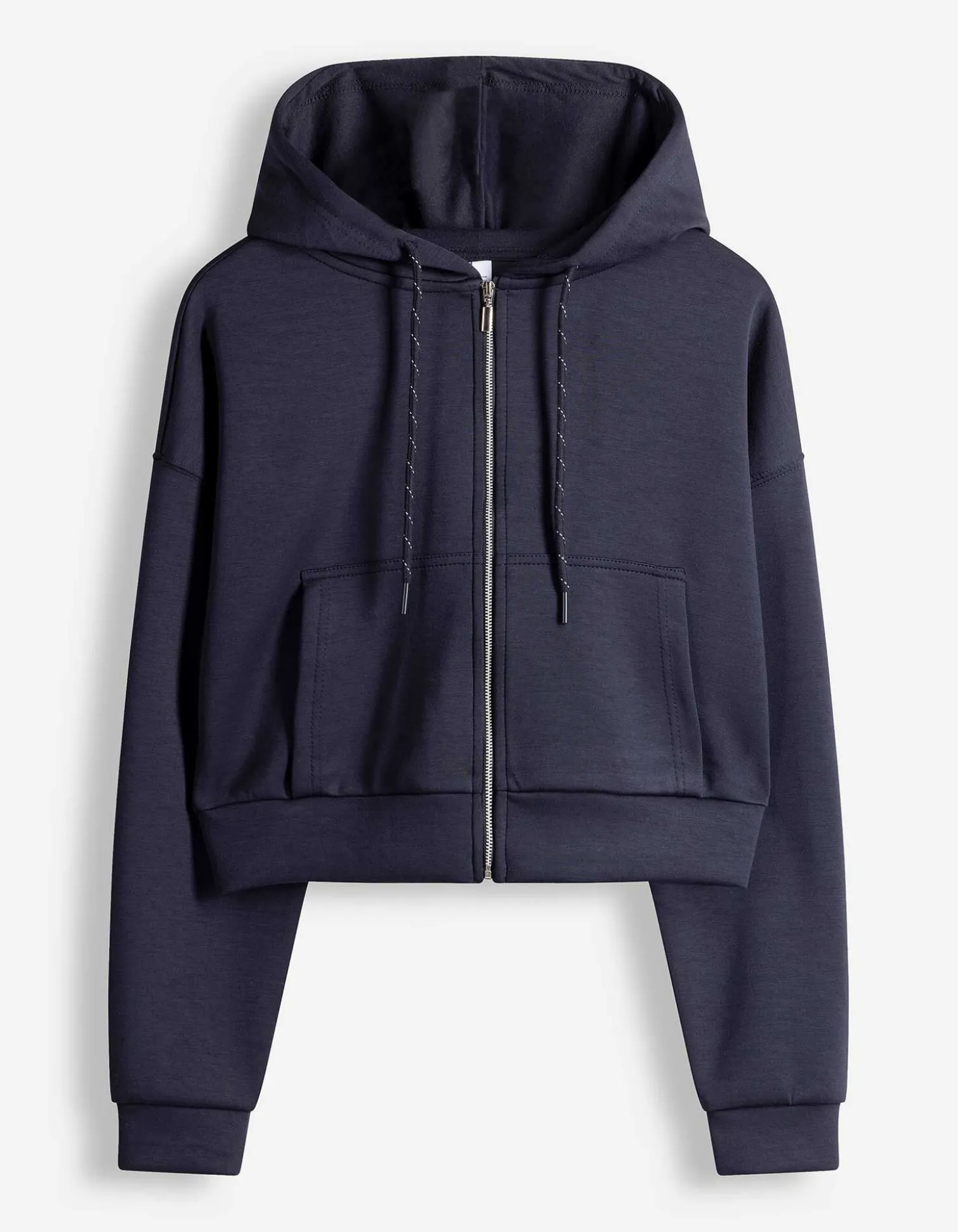 Sweatjacke - Cropped - dunkelblau