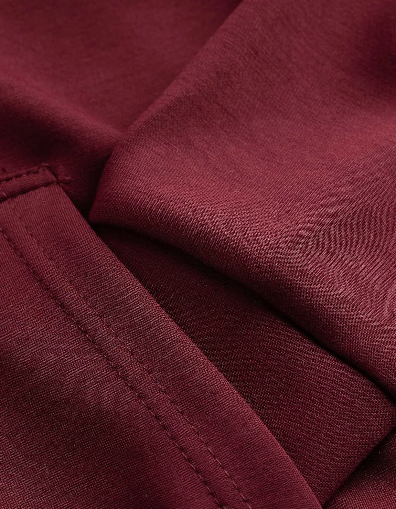 Sweatjacke - Cropped - dunkelrot