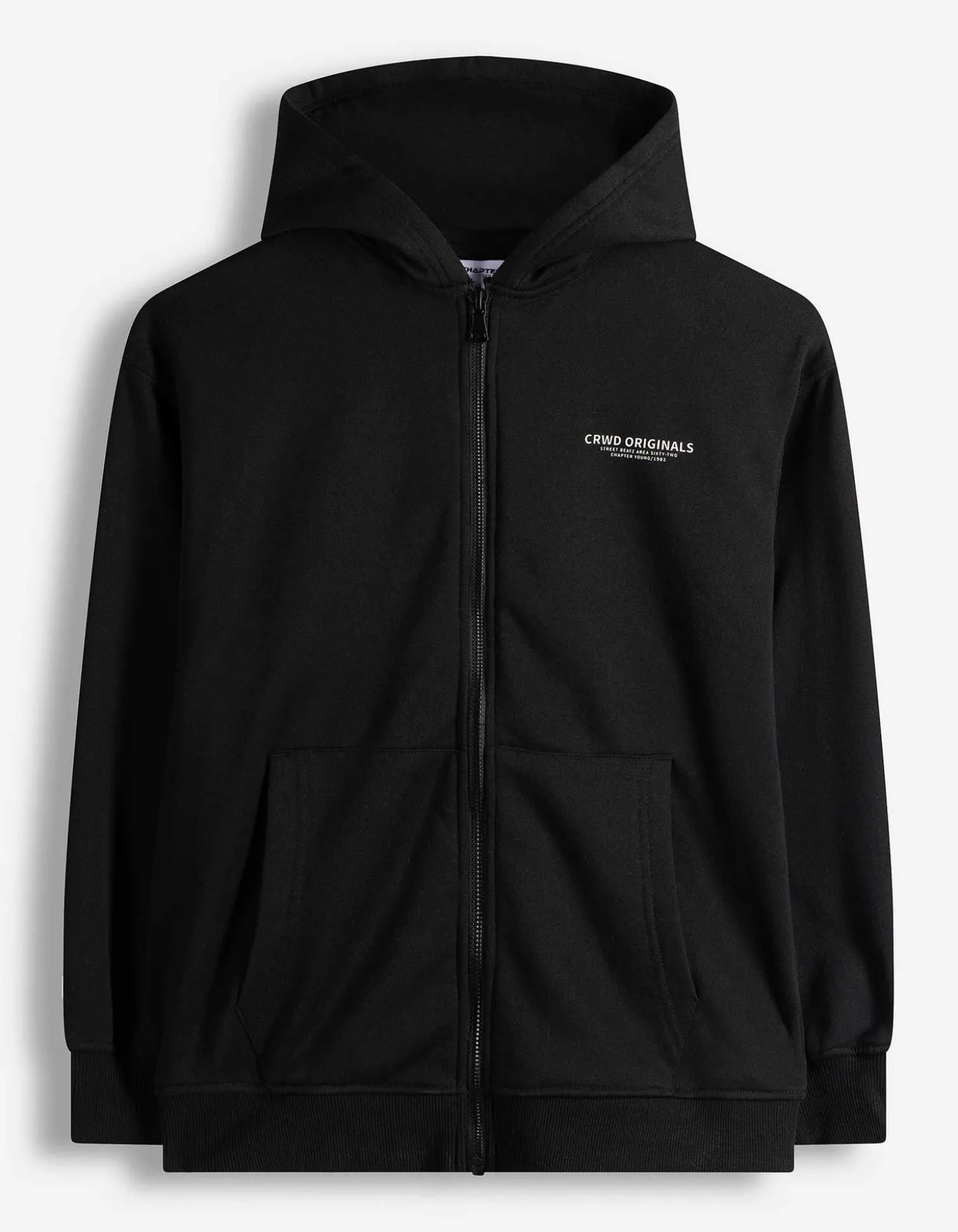 Sweatjacke - Fleece - schwarz