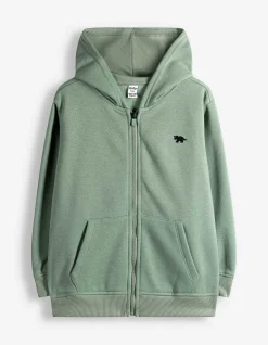 Sweatjacke - Oversized Fit - grün
