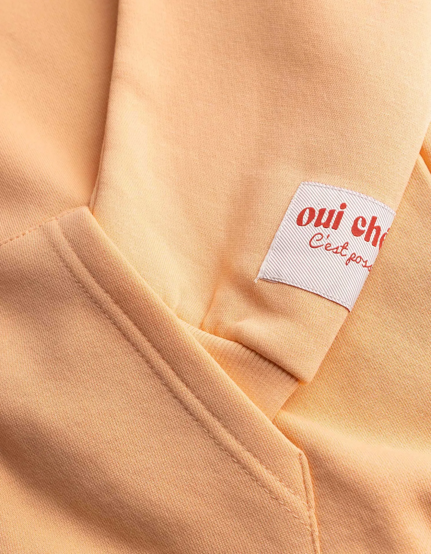 Sweatjacke - Print - orange