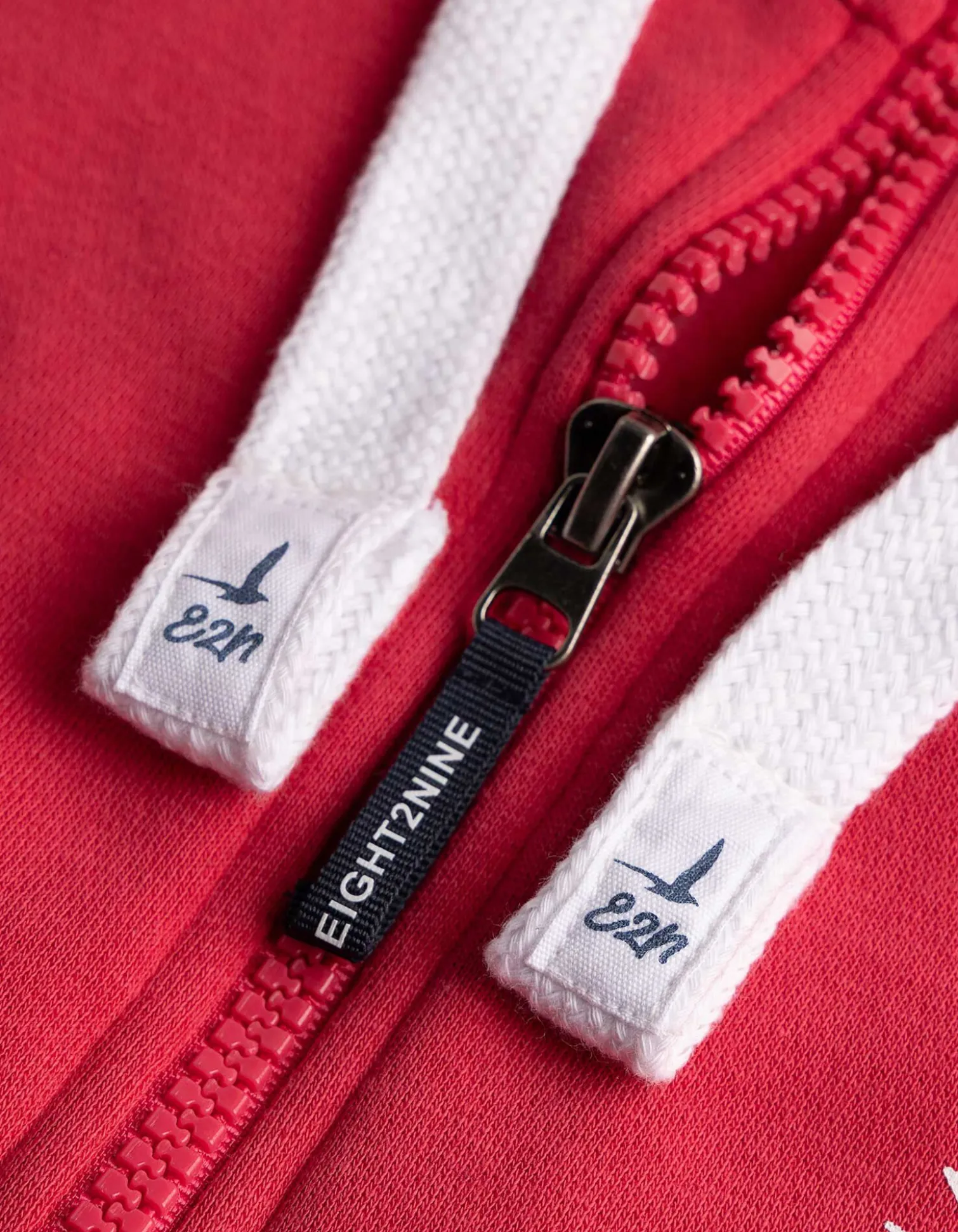 Sweatjacke - Print - rot