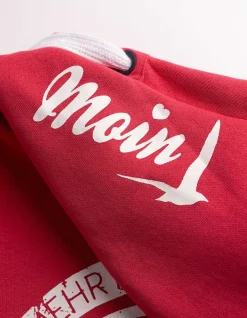 Sweatjacke - Print - rot