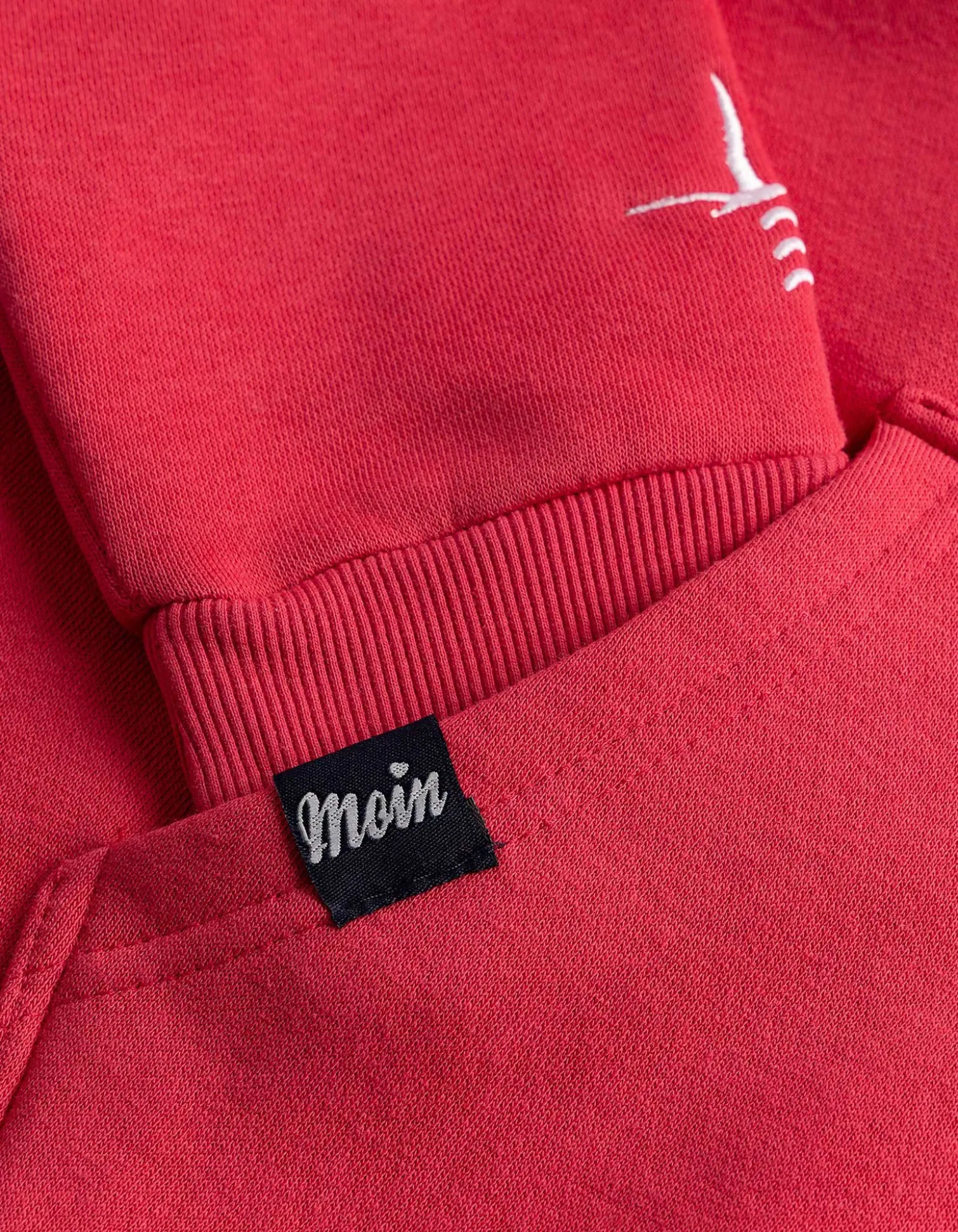 Sweatjacke - Print - rot