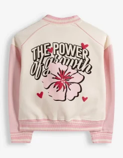 Sweatjacke - Rückenprint - weiß