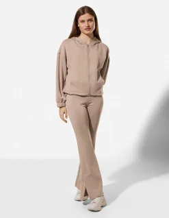 Sweatjacke - Scuba - beige