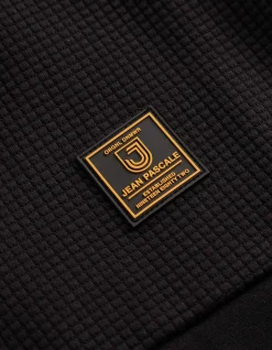 Sweatjacke - Stehkragen - schwarz