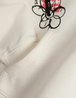 Sweatshirt - Allover-Print - weiß