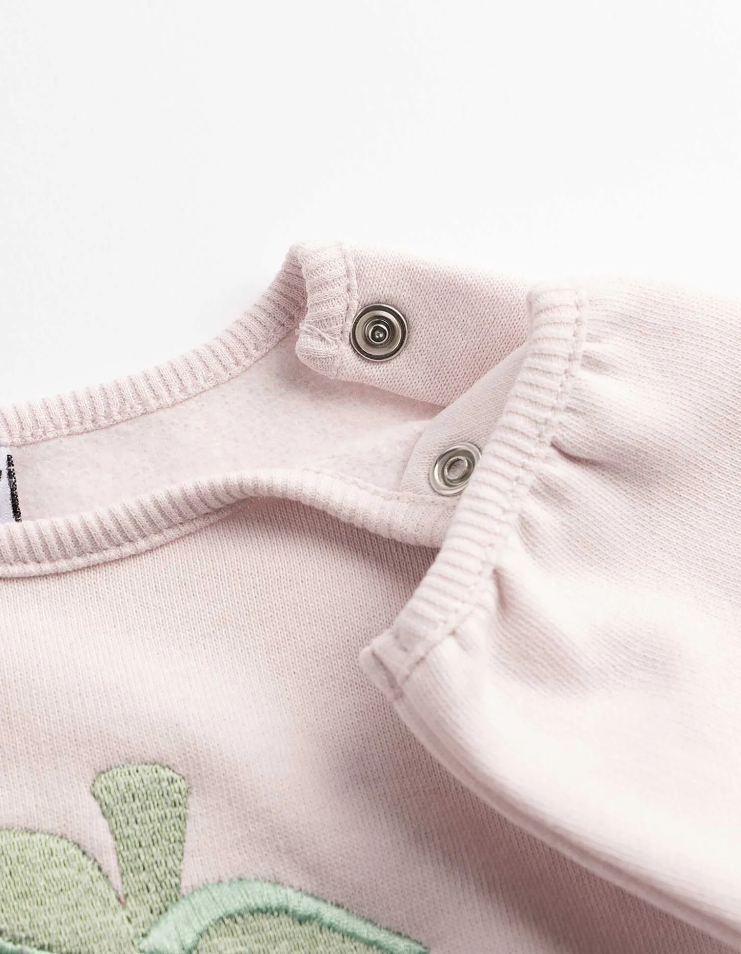 Sweatshirt - Applikation - rosa
