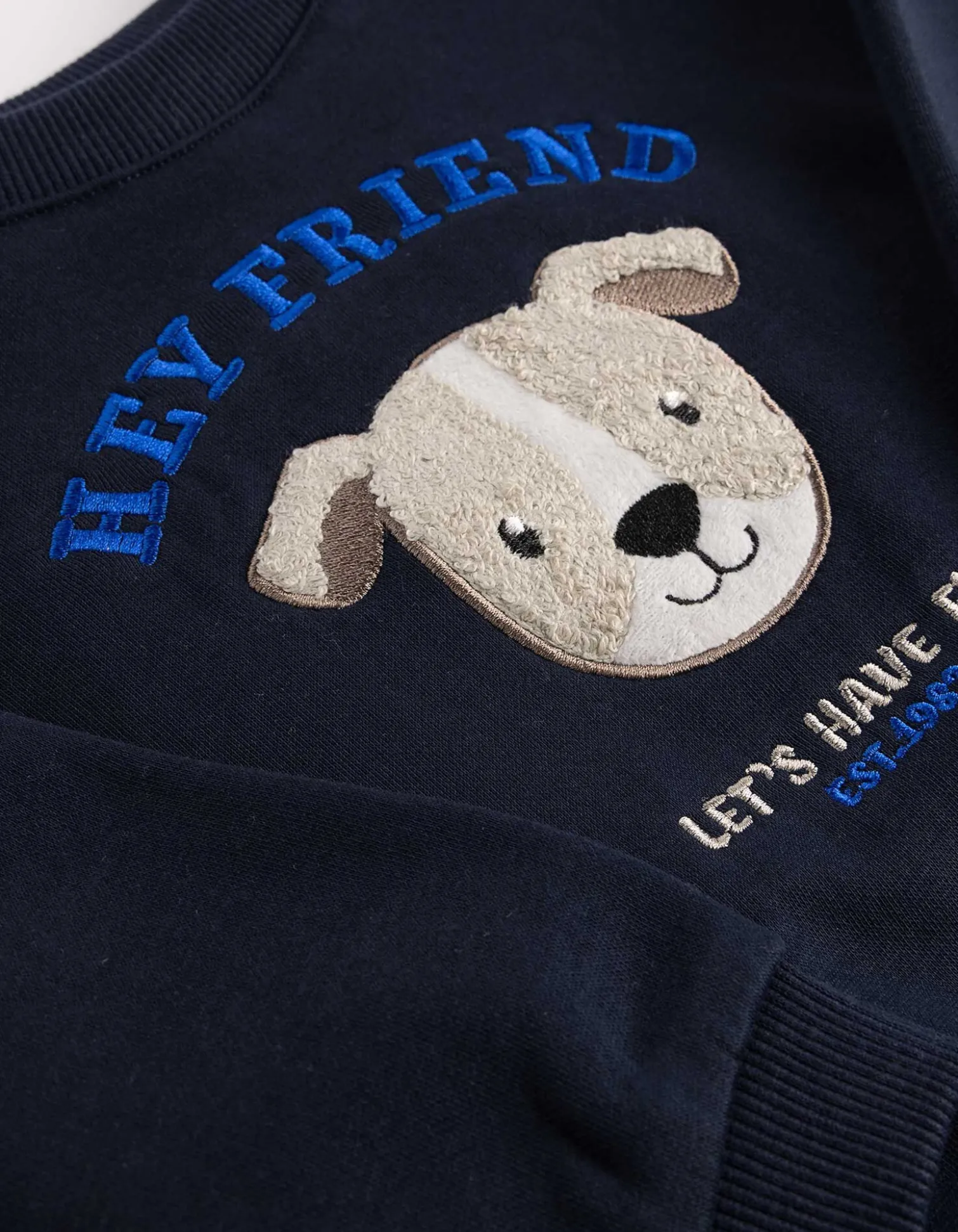Sweatshirt - Applikation - dunkelblau