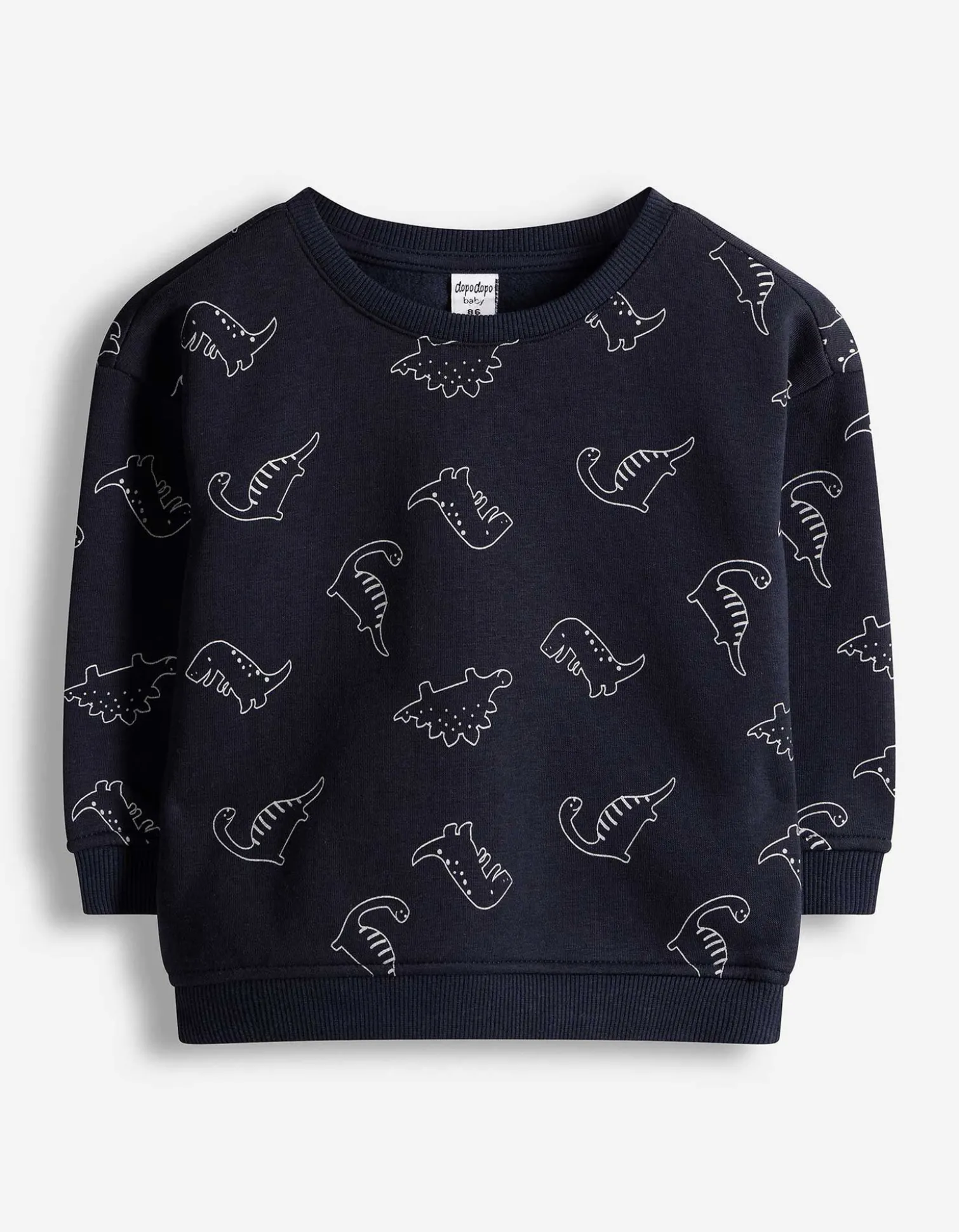 Sweatshirt - Baumwolle - dunkelblau