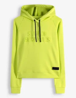 Sweatshirt - 3D-Applikation - hellgrün