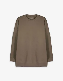 Sweatshirt - einfarbig - hellbraun