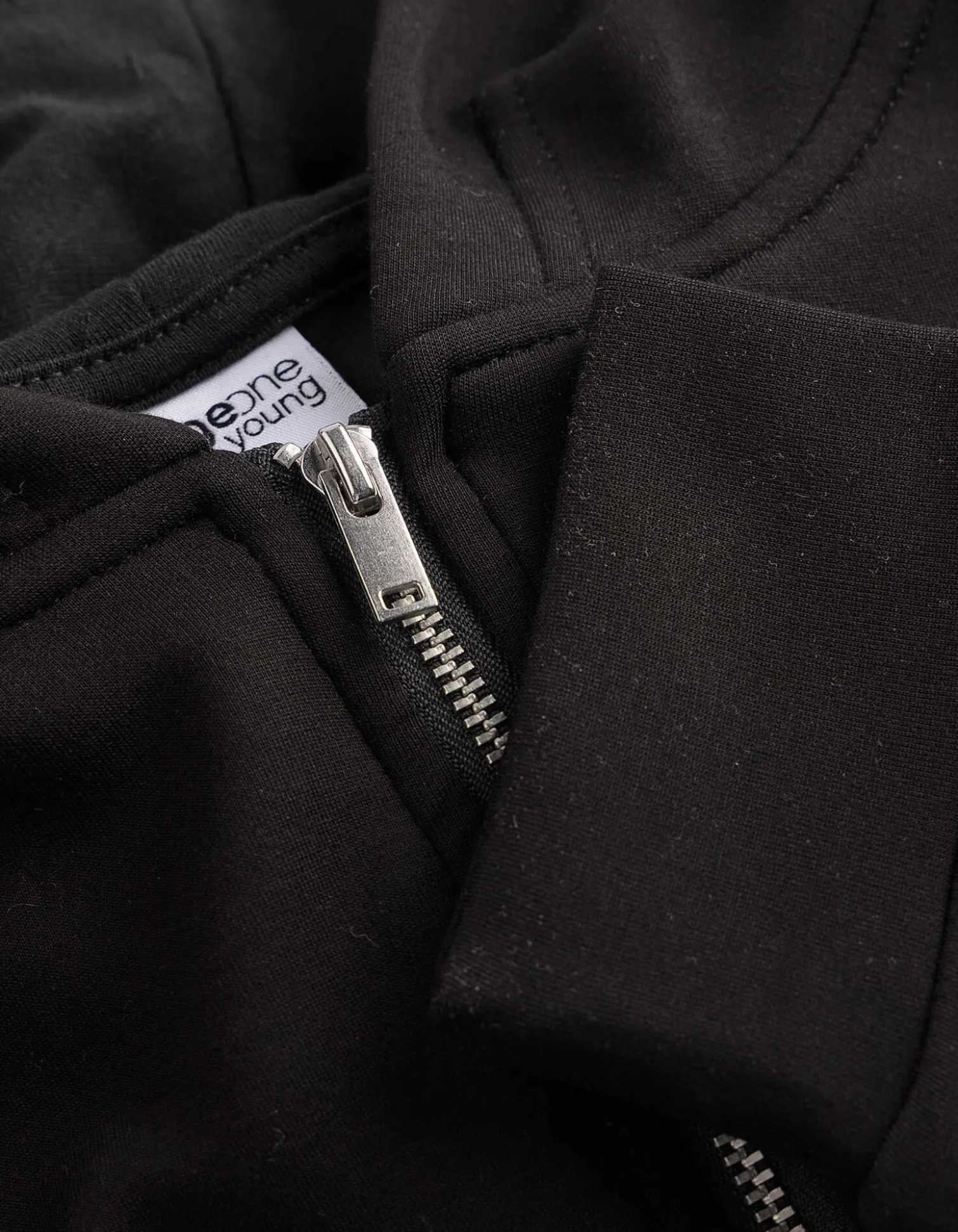 Sweatshirt - einfarbig - schwarz