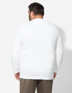 Sweatshirt - einfarbig - weiß