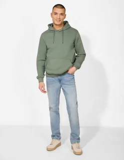 Sweatshirt - Kapuze - dunkelgrün