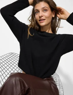 Sweatshirt - Kordel - schwarz