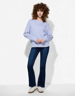 Sweatshirt - Oversized Fit - hellblau