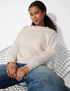 Sweatshirt - Oversized Fit - weiß