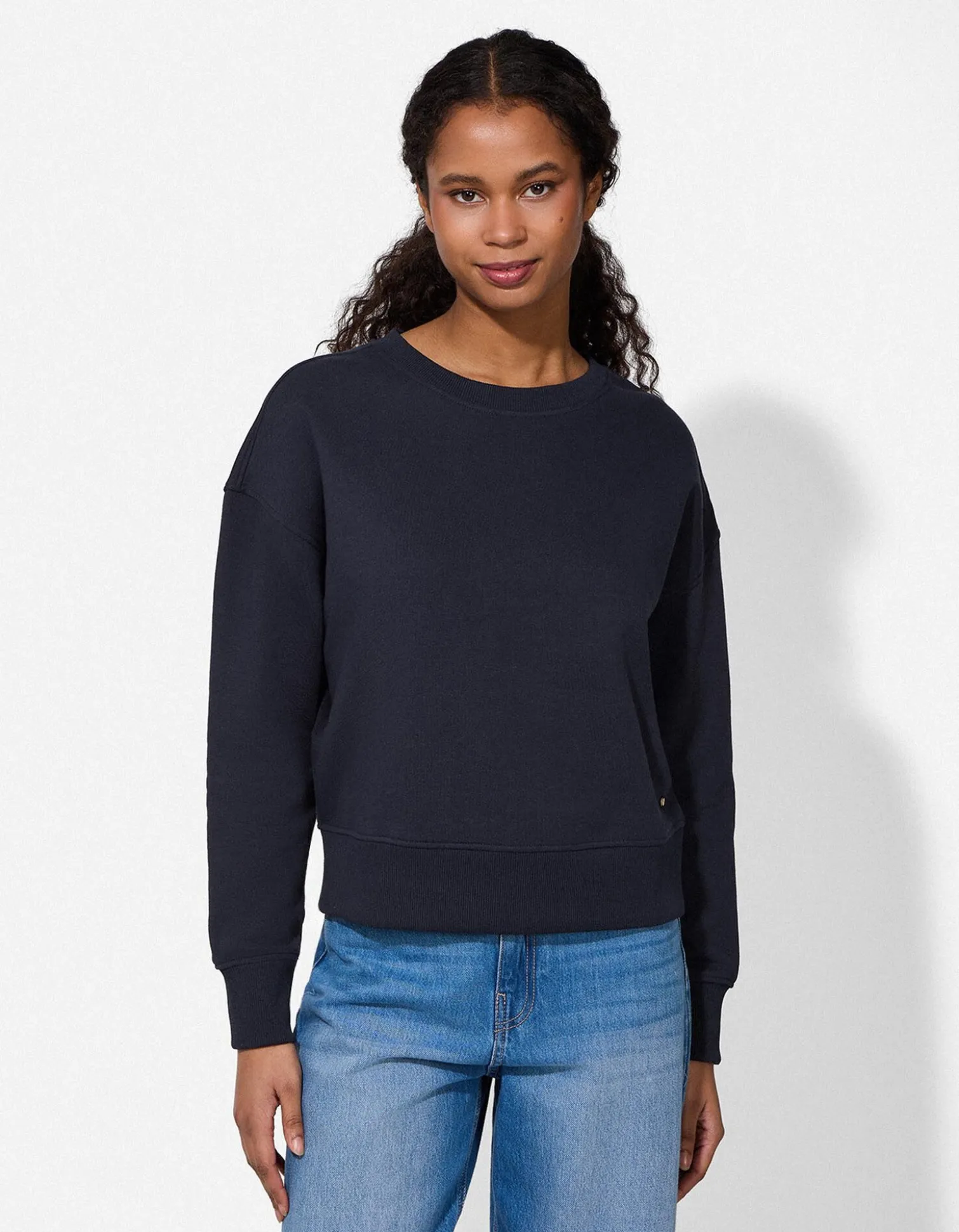 Sweatshirt - Oversized Fit - dunkelblau