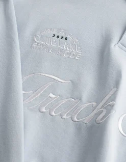 Sweatshirt - Polokragen - hellblau
