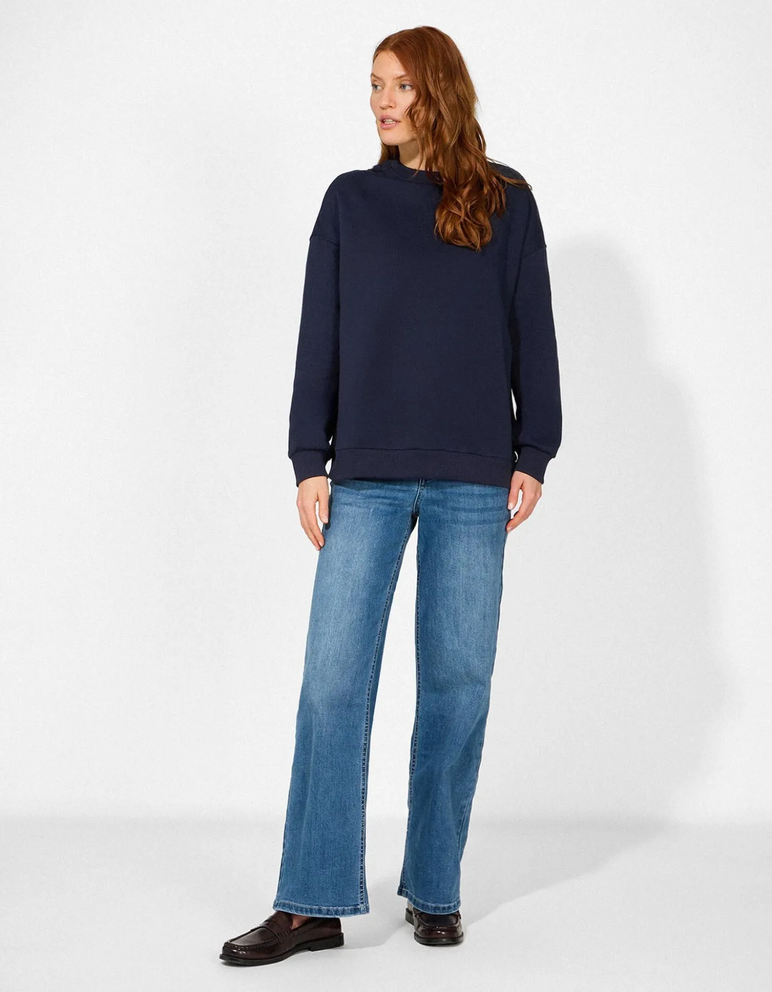 Sweatshirt - Rückenprint - dunkelblau