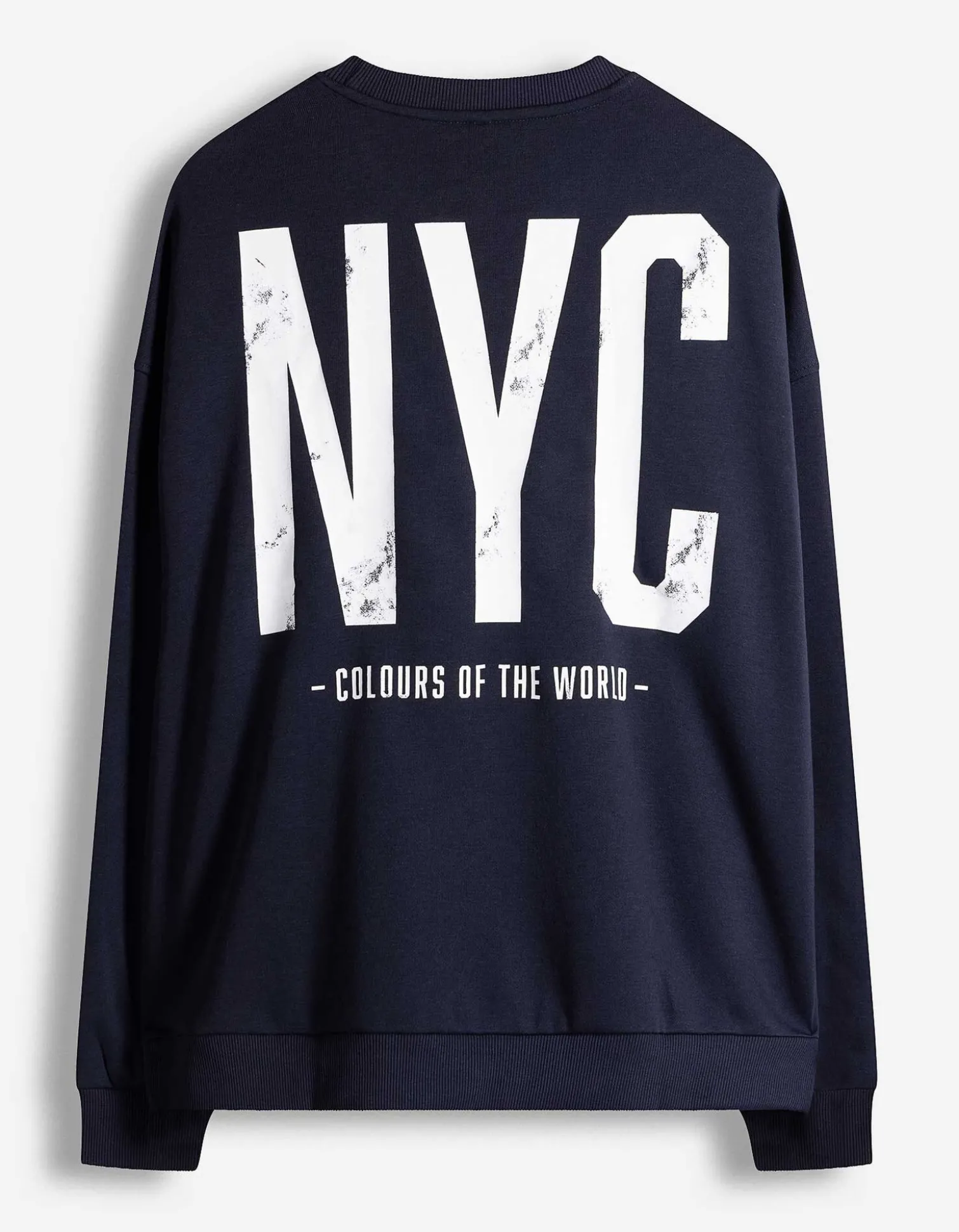 Sweatshirt - Rückenprint - dunkelblau
